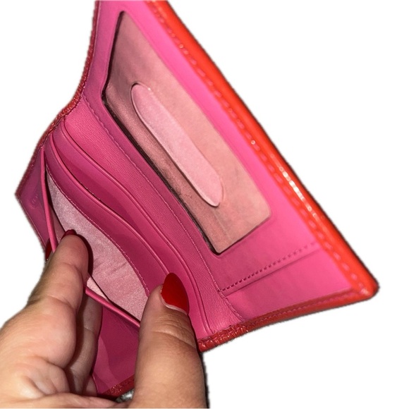 Y2K Coach Signature Canvas Leather & Patent Leather Card Holder - Picture 12 of 13